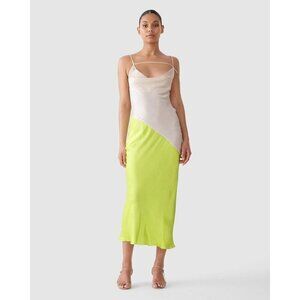 San Sloane Zita Midi Dress in Multicolor Small Womens Cocktail